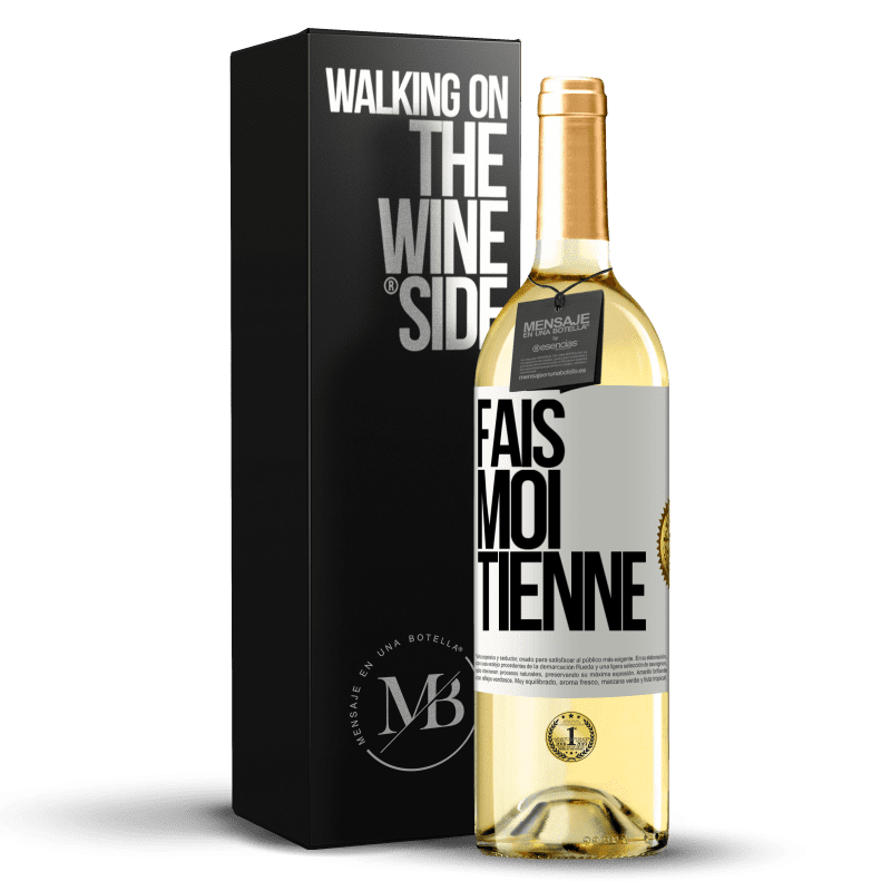 29,95 € Envoi gratuit | Vin blanc Édition WHITE Fais-moi tienne Étiquette Blanche. Étiquette personnalisable Vin jeune Récolte 2024 Verdejo