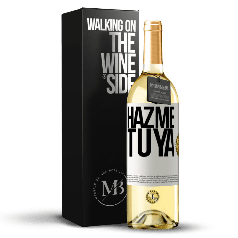 29,95 € Envío gratis | Vino Blanco Edición WHITE Hazme tuya Etiqueta Blanca. Etiqueta personalizable Vino joven Cosecha 2025 Verdejo
