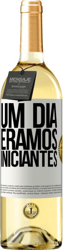 29,95 € | Vinho branco Edição WHITE Um dia éramos iniciantes Etiqueta Branca. Etiqueta personalizável Vinho jovem Colheita 2024 Verdejo