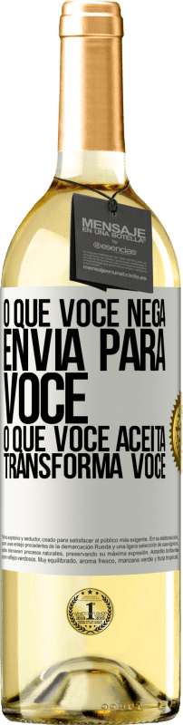 «O que você nega envia para você. O que você aceita transforma você» Edição WHITE