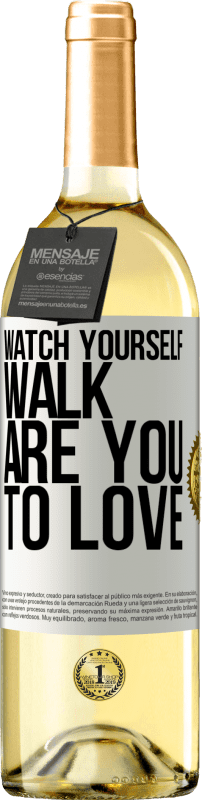 29,95 € | White Wine WHITE Edition Watch yourself walk. Are you to love White Label. Customizable label Young wine Harvest 2023 Verdejo