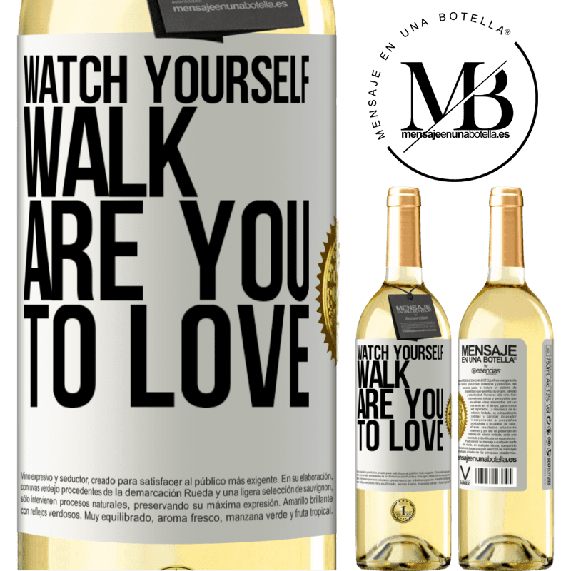 29,95 € Free Shipping | White Wine WHITE Edition Watch yourself walk. Are you to love White Label. Customizable label Young wine Harvest 2022 Verdejo