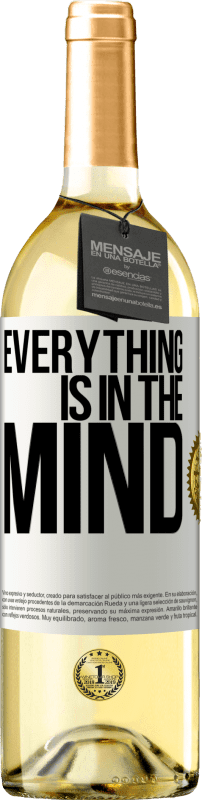 29,95 € Free Shipping | White Wine WHITE Edition Everything is in the mind White Label. Customizable label Young wine Harvest 2024 Verdejo