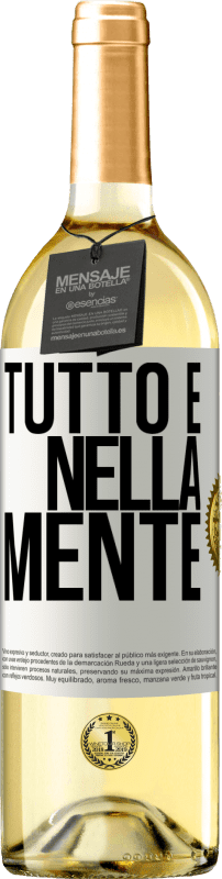 29,95 € | Vino bianco Edizione WHITE Tutto è nella mente Etichetta Bianca. Etichetta personalizzabile Vino giovane Raccogliere 2023 Verdejo