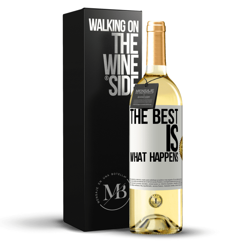 29,95 € Free Shipping | White Wine WHITE Edition The best is what happens White Label. Customizable label Young wine Harvest 2024 Verdejo