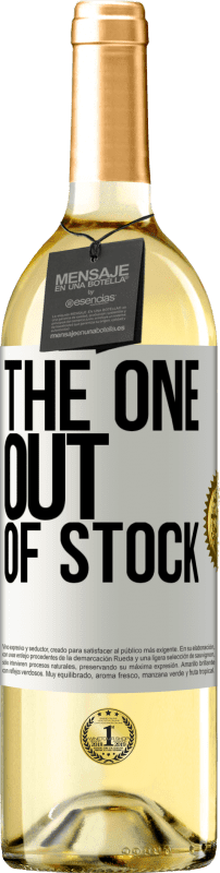 29,95 € | Белое вино Издание WHITE The one out of stock Белая этикетка. Настраиваемая этикетка Молодое вино Урожай 2024 Verdejo