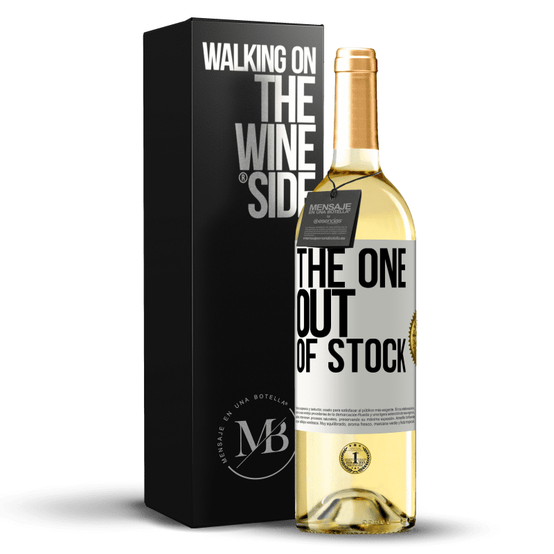29,95 € Free Shipping | White Wine WHITE Edition The one out of stock White Label. Customizable label Young wine Harvest 2025 Verdejo