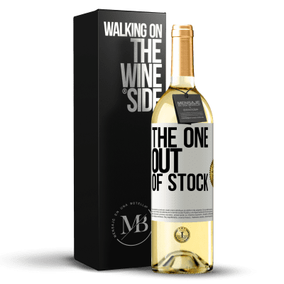 «The one out of stock» Edición WHITE