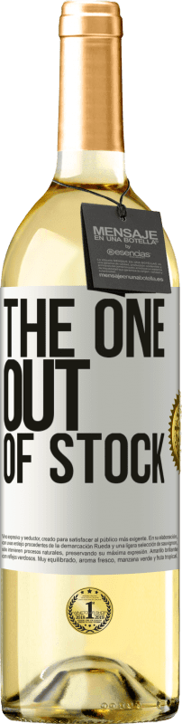 29,95 € | Weißwein WHITE Ausgabe The one out of stock Weißes Etikett. Anpassbares Etikett Junger Wein Ernte 2023 Verdejo