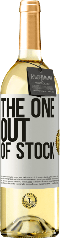 «The one out of stock» WHITE Ausgabe