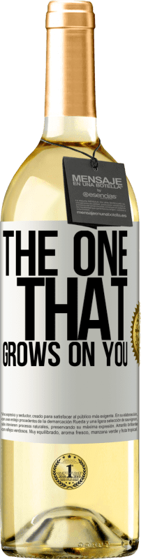 29,95 € | Vino bianco Edizione WHITE The one that grows on you Etichetta Bianca. Etichetta personalizzabile Vino giovane Raccogliere 2024 Verdejo