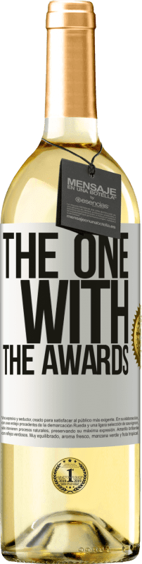 29,95 € Kostenloser Versand | Weißwein WHITE Ausgabe The one with the awards Weißes Etikett. Anpassbares Etikett Junger Wein Ernte 2025 Verdejo