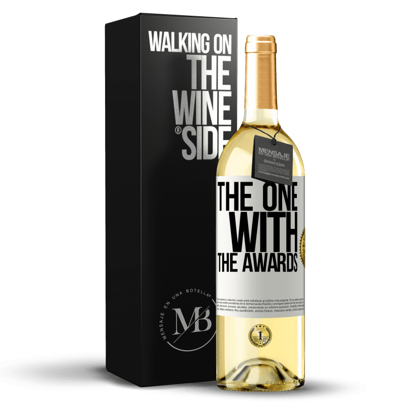 29,95 € Spedizione Gratuita | Vino bianco Edizione WHITE The one with the awards Etichetta Bianca. Etichetta personalizzabile Vino giovane Raccogliere 2025 Verdejo