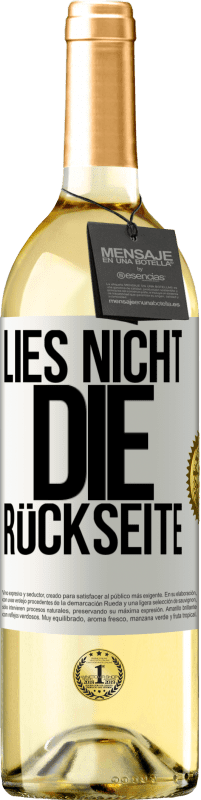 29,95 € | Weißwein WHITE Ausgabe Lies nicht die Rückseite Weißes Etikett. Anpassbares Etikett Junger Wein Ernte 2023 Verdejo