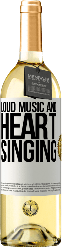 29,95 € | White Wine WHITE Edition The loud music and the heart singing White Label. Customizable label Young wine Harvest 2024 Verdejo