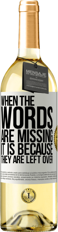 29,95 € | White Wine WHITE Edition When the words are missing, it is because they are left over White Label. Customizable label Young wine Harvest 2023 Verdejo