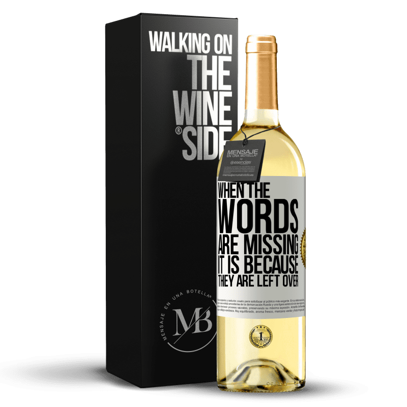 29,95 € Free Shipping | White Wine WHITE Edition When the words are missing, it is because they are left over White Label. Customizable label Young wine Harvest 2023 Verdejo