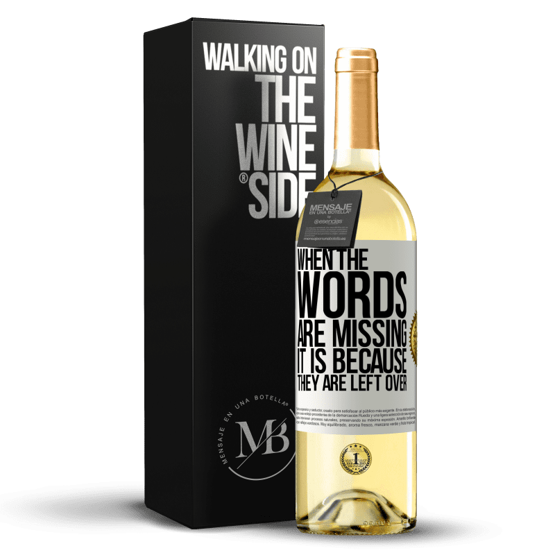 29,95 € Free Shipping | White Wine WHITE Edition When the words are missing, it is because they are left over White Label. Customizable label Young wine Harvest 2024 Verdejo