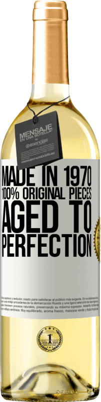 29,95 € | White Wine WHITE Edition Made in 1970, 100% original pieces. Aged to perfection White Label. Customizable label Young wine Harvest 2024 Verdejo