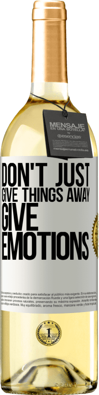 29,95 € | Белое вино Издание WHITE Не просто отдавать вещи, дарить эмоции Белая этикетка. Настраиваемая этикетка Молодое вино Урожай 2023 Verdejo