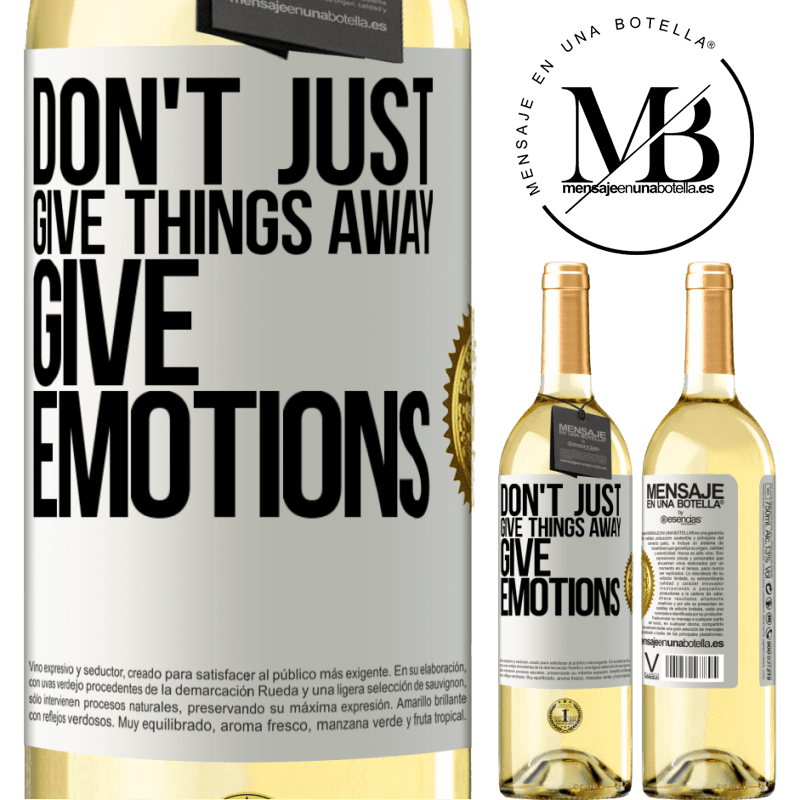 29,95 € Free Shipping | White Wine WHITE Edition Don't just give things away, give emotions White Label. Customizable label Young wine Harvest 2022 Verdejo
