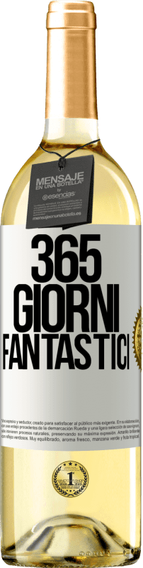 29,95 € | Vino bianco Edizione WHITE 365 giorni fantastici Etichetta Bianca. Etichetta personalizzabile Vino giovane Raccogliere 2023 Verdejo