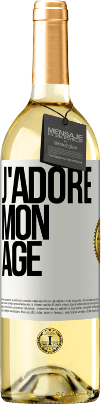 29,95 € | Vin blanc Édition WHITE J'adore mon âge Étiquette Blanche. Étiquette personnalisable Vin jeune Récolte 2023 Verdejo