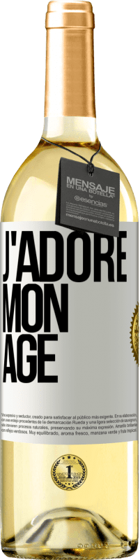 29,95 € | Vin blanc Édition WHITE J'adore mon âge Étiquette Blanche. Étiquette personnalisable Vin jeune Récolte 2024 Verdejo