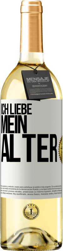 29,95 € | Weißwein WHITE Ausgabe Ich liebe mein Alter Weißes Etikett. Anpassbares Etikett Junger Wein Ernte 2023 Verdejo