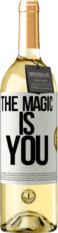 29,95 € | Белое вино Издание WHITE Магия это ты Белая этикетка. Настраиваемая этикетка Молодое вино Урожай 2023 Verdejo