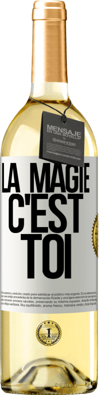 29,95 € | Vin blanc Édition WHITE La magie c'est toi Étiquette Blanche. Étiquette personnalisable Vin jeune Récolte 2024 Verdejo