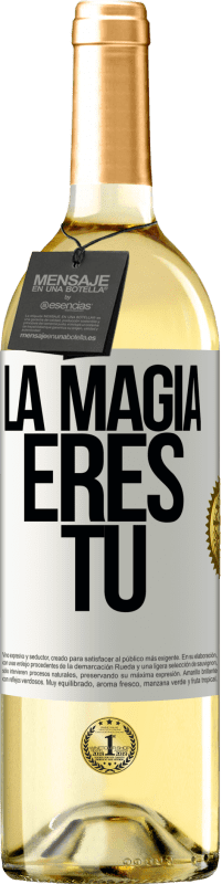29,95 € | Vino Blanco Edición WHITE La magia eres tú Etiqueta Blanca. Etiqueta personalizable Vino joven Cosecha 2023 Verdejo