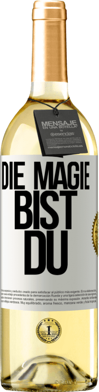 29,95 € | Weißwein WHITE Ausgabe Die Magie bist du Weißes Etikett. Anpassbares Etikett Junger Wein Ernte 2025 Verdejo