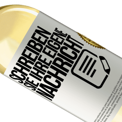 Einzigartige und Persönliche Ausdrücke. «Bottling perfection» WHITE Ausgabe