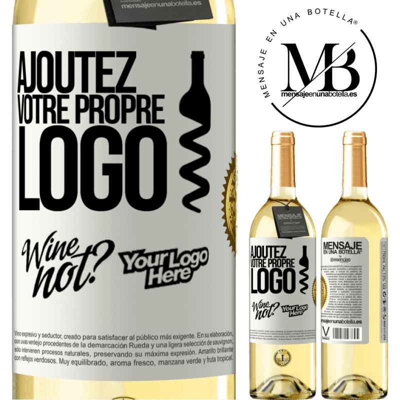 29,95 € Envoi gratuit | Vin blanc Édition WHITE Ajoutez votre propre logo Étiquette Blanche. Étiquette personnalisable Vin jeune Récolte 2022 Verdejo