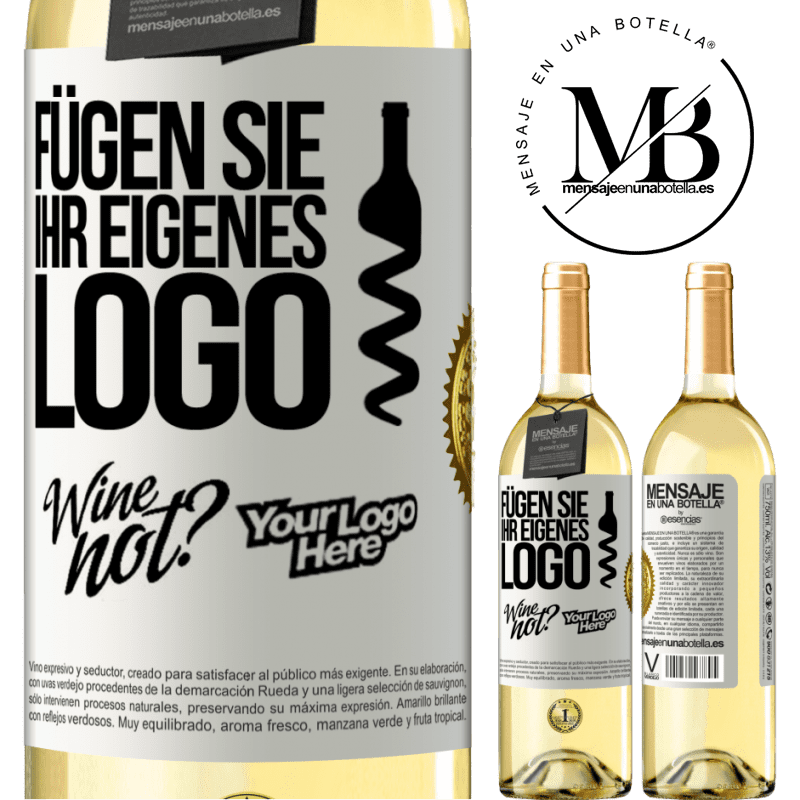 29,95 € Kostenloser Versand | Weißwein WHITE Ausgabe Füge dein eigenes Logo hinzu Weißes Etikett. Anpassbares Etikett Junger Wein Ernte 2024 Verdejo