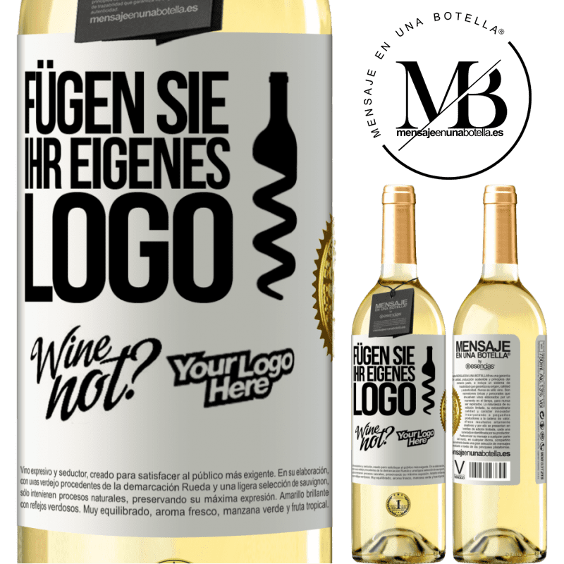 29,95 € Kostenloser Versand | Weißwein WHITE Ausgabe Füge dein eigenes Logo hinzu Weißes Etikett. Anpassbares Etikett Junger Wein Ernte 2025 Verdejo