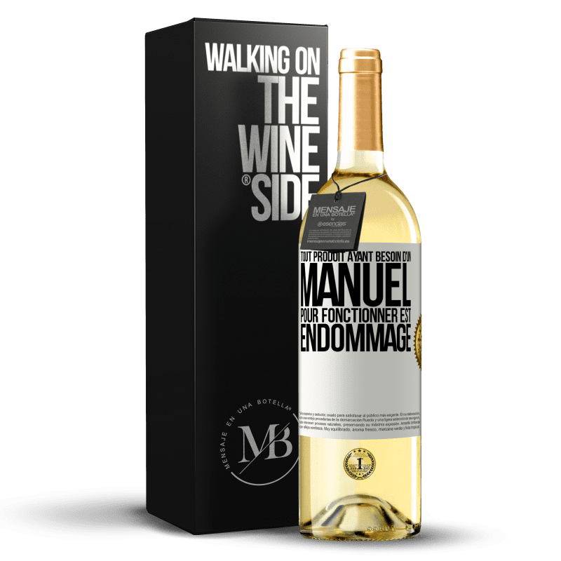 29,95 € Envoi gratuit | Vin blanc Édition WHITE Tout produit ayant besoin d'un manuel pour fonctionner est endommagé Étiquette Blanche. Étiquette personnalisable Vin jeune Récolte 2023 Verdejo