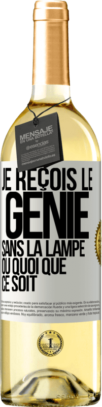 29,95 € Envoi gratuit | Vin blanc Édition WHITE Je reçois le génie sans la lampe ou quoi que ce soit Étiquette Blanche. Étiquette personnalisable Vin jeune Récolte 2023 Verdejo