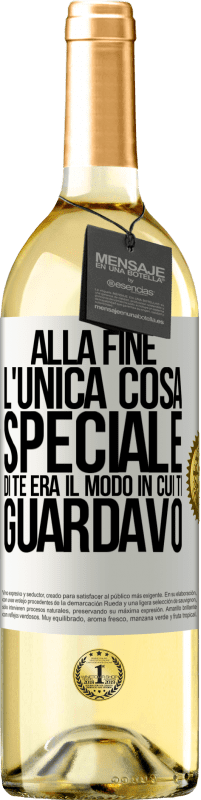 «Alla fine l'unica cosa speciale di te era il modo in cui ti guardavo» Edizione WHITE