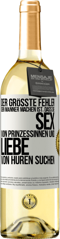 «Der größte Fehler, den Männer machen, ist, dass sie Sex von Prinzessinnen und Liebe von Huren suchen» WHITE Ausgabe