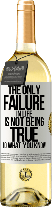 29,95 € Free Shipping | White Wine WHITE Edition The only failure in life is not being true to what you know White Label. Customizable label Young wine Harvest 2023 Verdejo