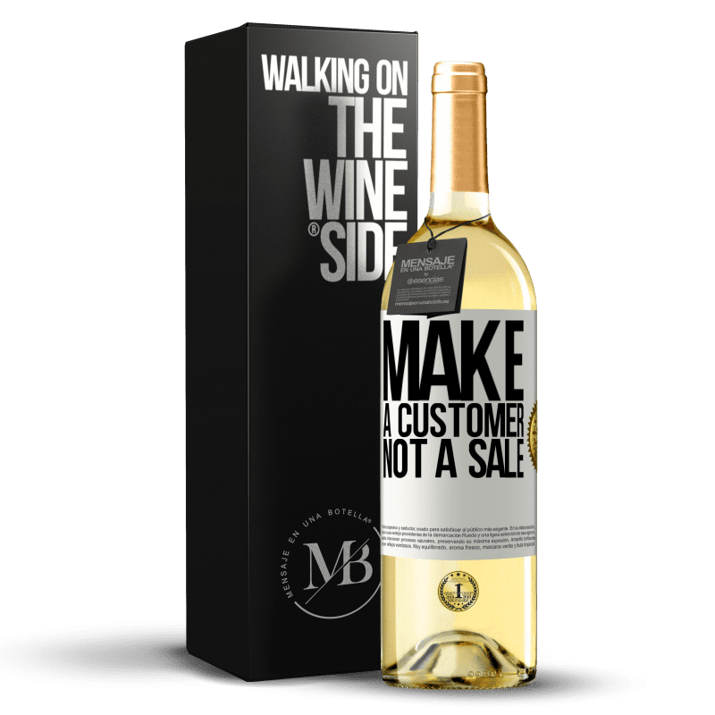 29,95 € Free Shipping | White Wine WHITE Edition Make a customer, not a sale White Label. Customizable label Young wine Harvest 2024 Verdejo