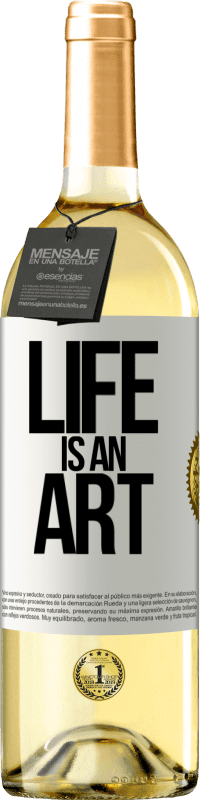 29,95 € Free Shipping | White Wine WHITE Edition Life is an art White Label. Customizable label Young wine Harvest 2024 Verdejo