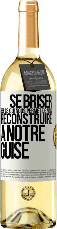 29,95 € | Vin blanc Édition WHITE Se briser est ce qui nous permet de nous reconstruire à notre guise Étiquette Blanche. Étiquette personnalisable Vin jeune Récolte 2024 Verdejo