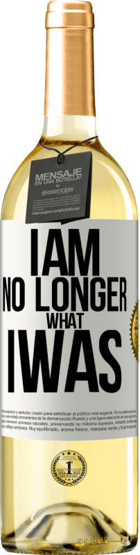 29,95 € | White Wine WHITE Edition I am no longer what I was White Label. Customizable label Young wine Harvest 2024 Verdejo