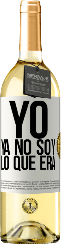 29,95 € Envío gratis | Vino Blanco Edición WHITE Yo ya no soy lo que era Etiqueta Blanca. Etiqueta personalizable Vino joven Cosecha 2023 Verdejo