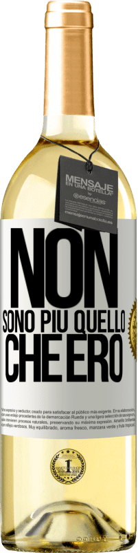 29,95 € Spedizione Gratuita | Vino bianco Edizione WHITE Non sono più quello che ero Etichetta Bianca. Etichetta personalizzabile Vino giovane Raccogliere 2023 Verdejo