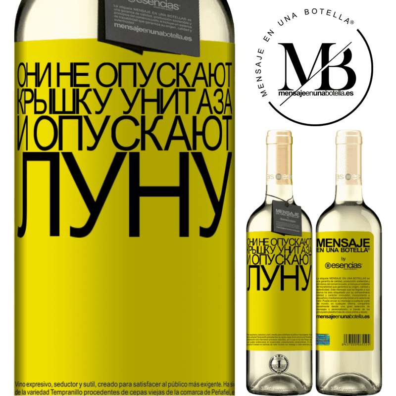 «Они не опускают крышку унитаза и опускают луну» Издание WHITE