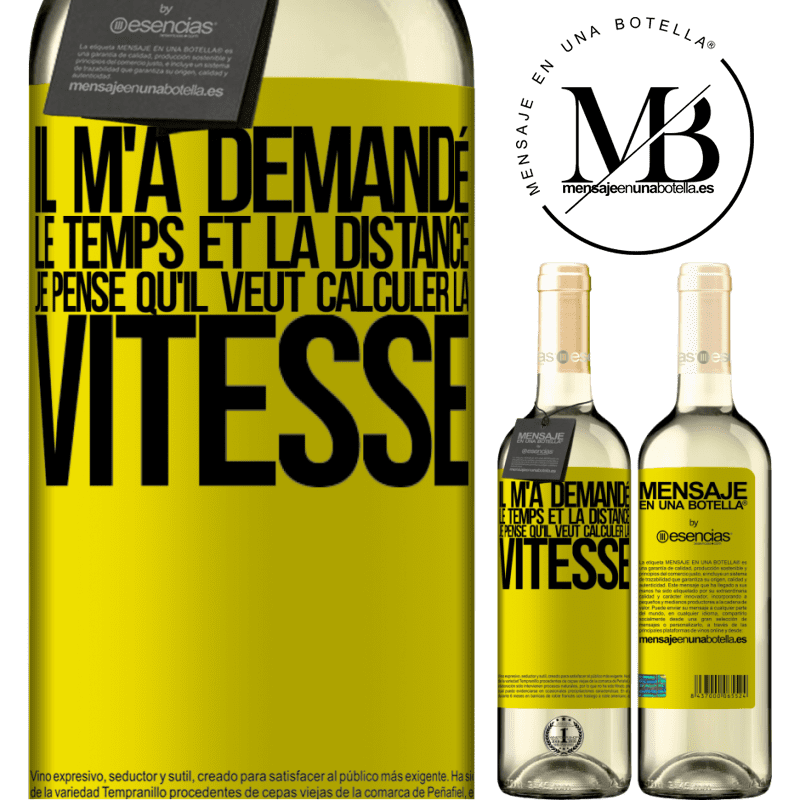 «Il avait besoin de temps et de distance. Je crois qu'il veut calculer la vitesse» Édition WHITE